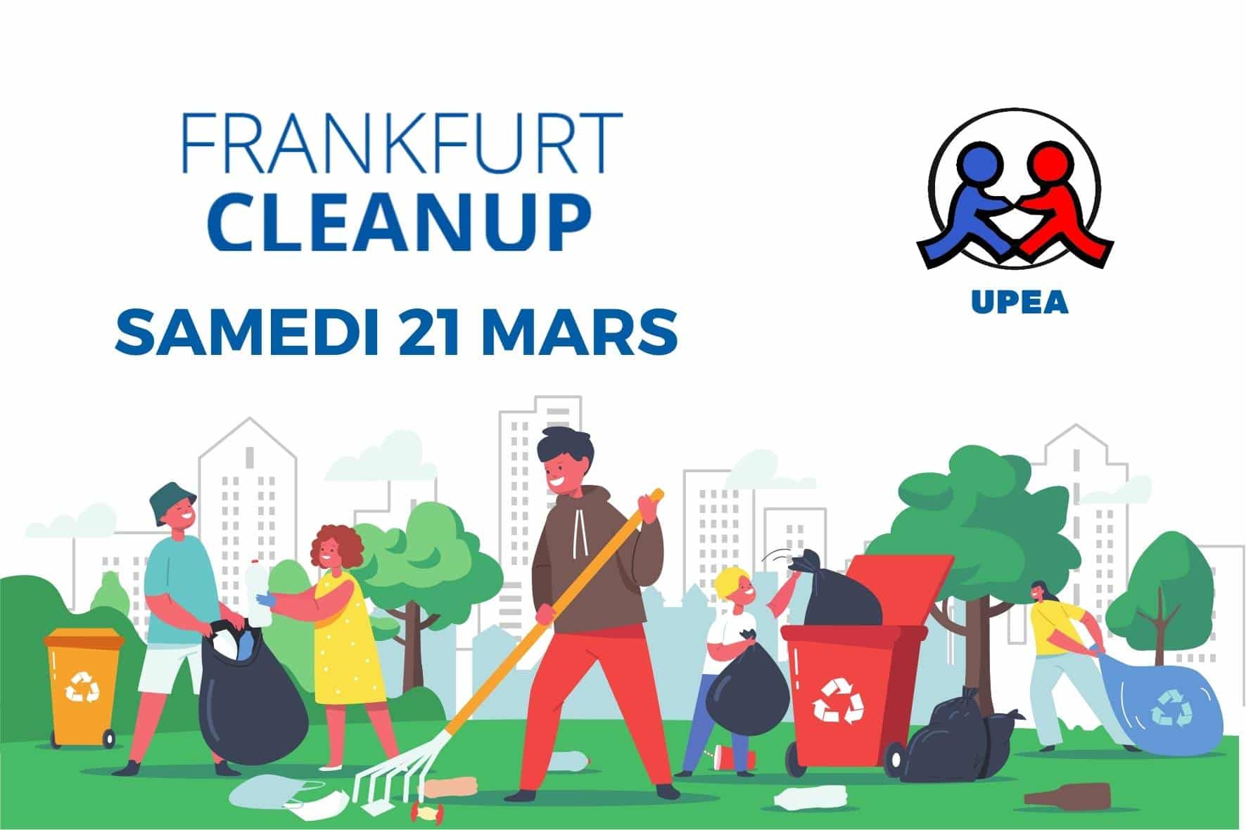 adultes et enfants qui ramassent des déchets.